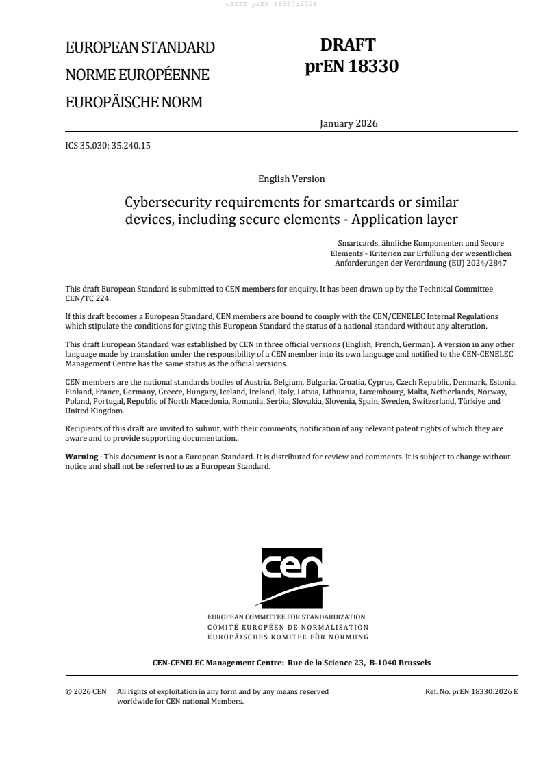 oSIST prEN 18330:2026 oSIST prEN 18330:2026 - Page 3 preview