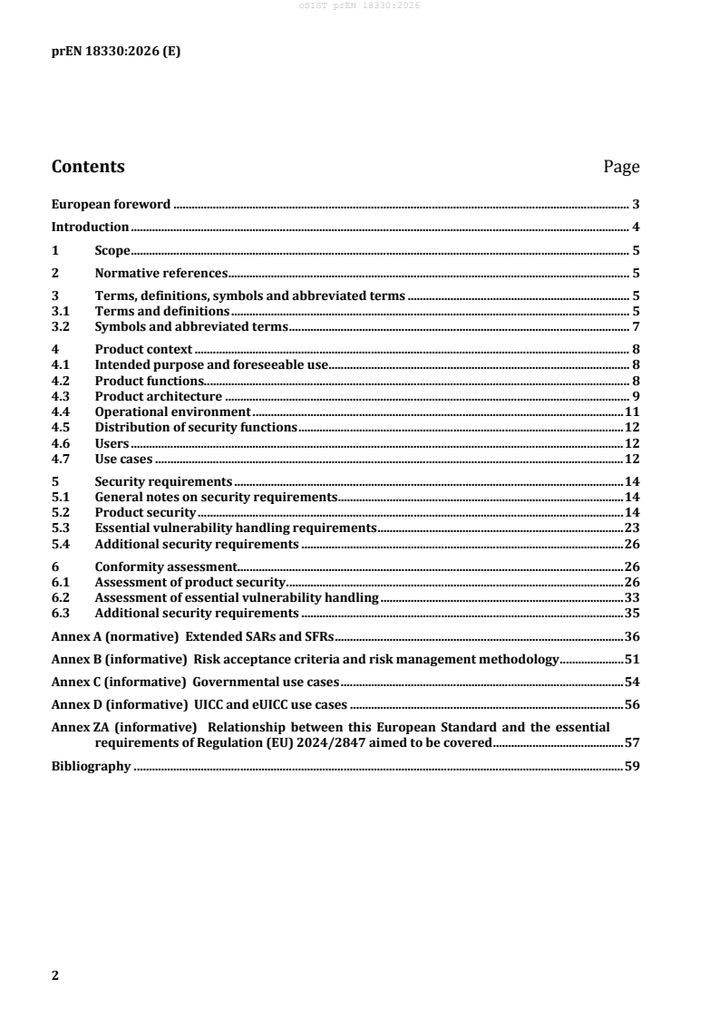 oSIST prEN 18330:2026 oSIST prEN 18330:2026 - Page 4 preview
