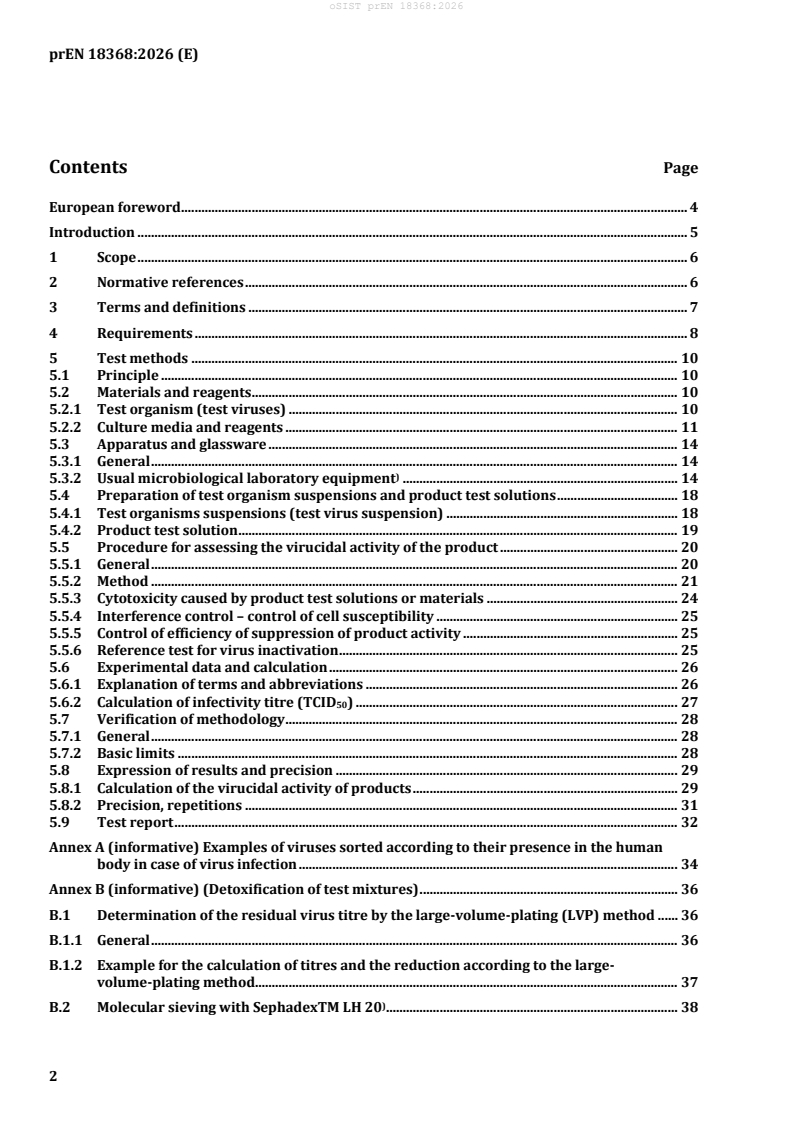 prEN 18368 prEN 18368:2026 - BARVE - Page 4 preview