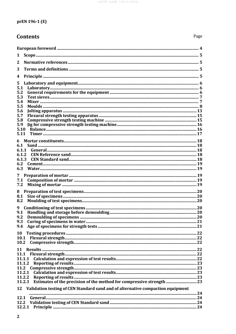 prEN 196-1 prEN 196-1:2026 - Page 4 preview