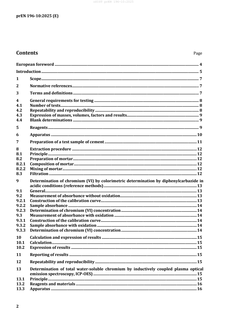 oSIST prEN 196-10:2025 oSIST prEN 196-10:2025 - Page 4 preview