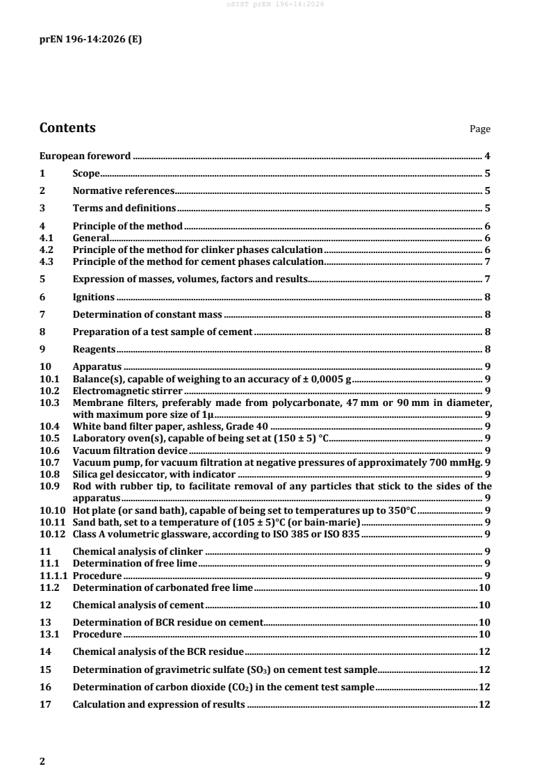 prEN 196-14 prEN 196-14:2026 - Page 4 preview