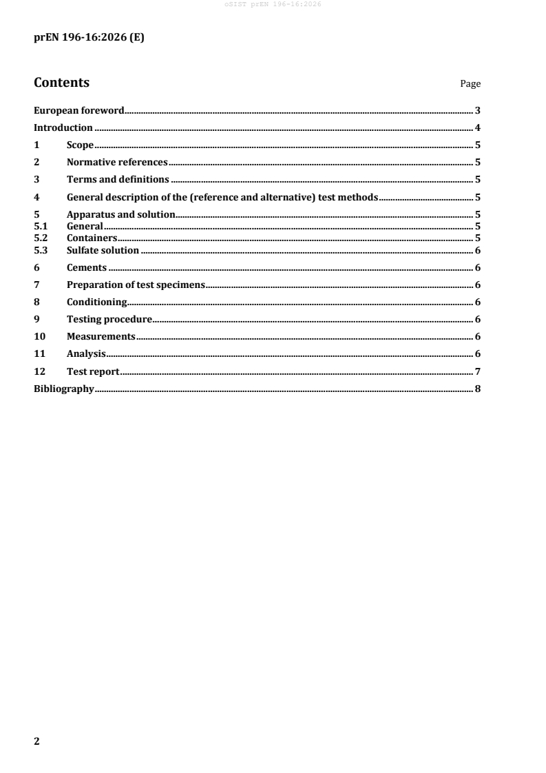 prEN 196-16 prEN 196-16:2026 - Page 4 preview