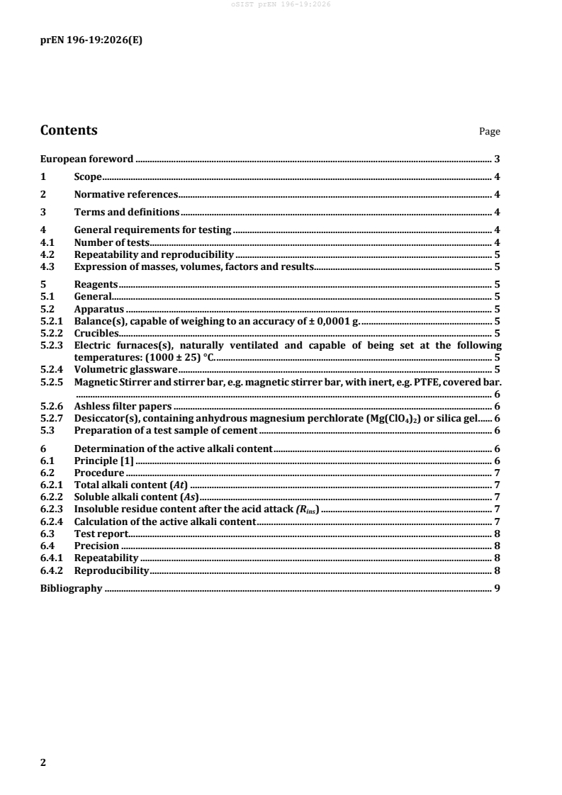 prEN 196-19 prEN 196-19:2026 - Page 4 preview