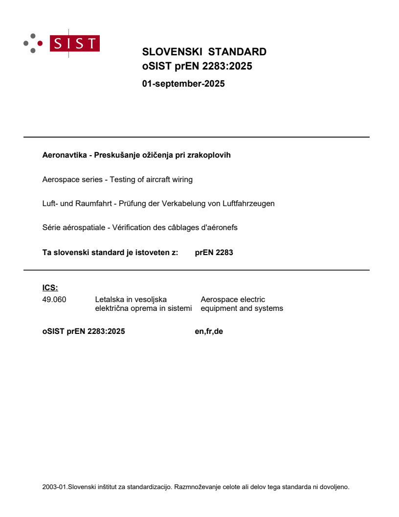 prEN 2283:2025