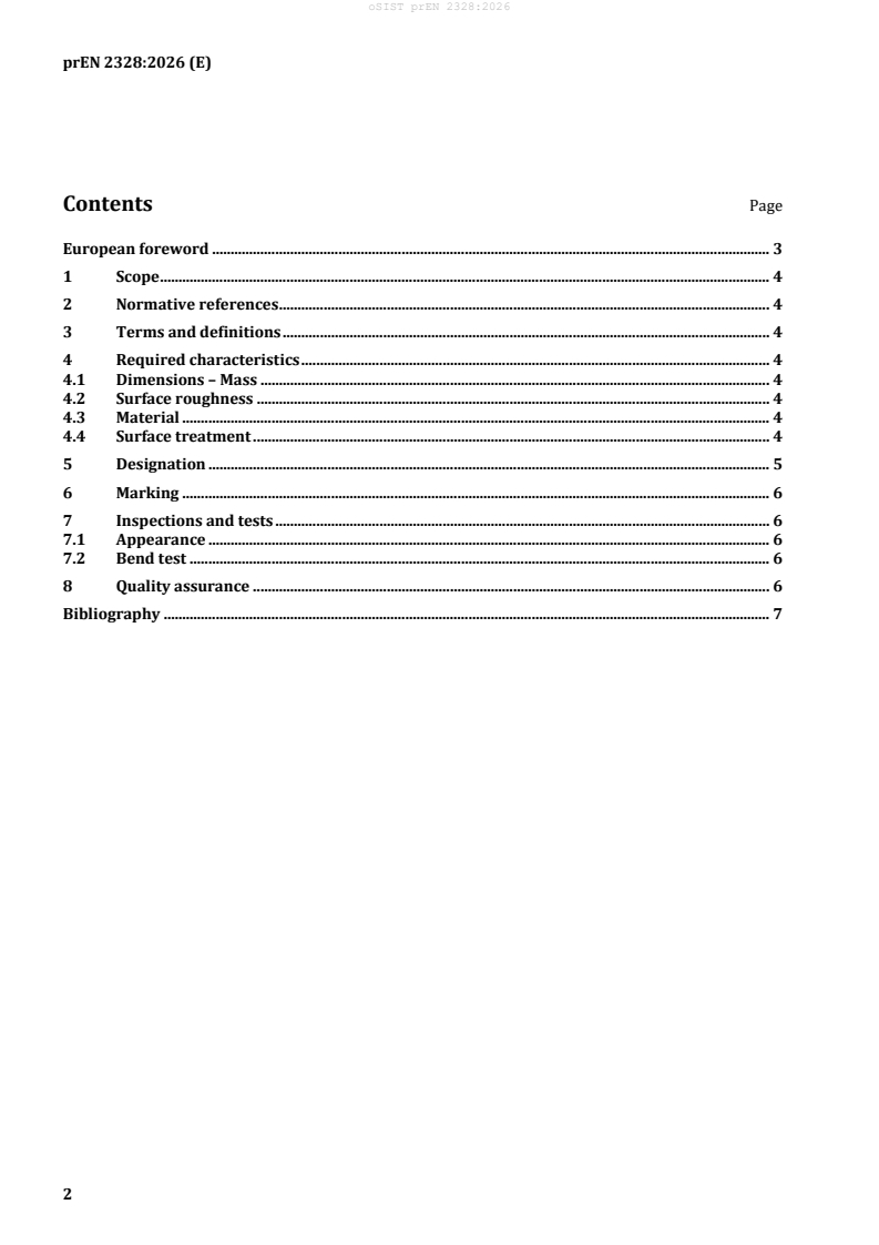 prEN 2328 prEN 2328:2026 - Page 4 preview