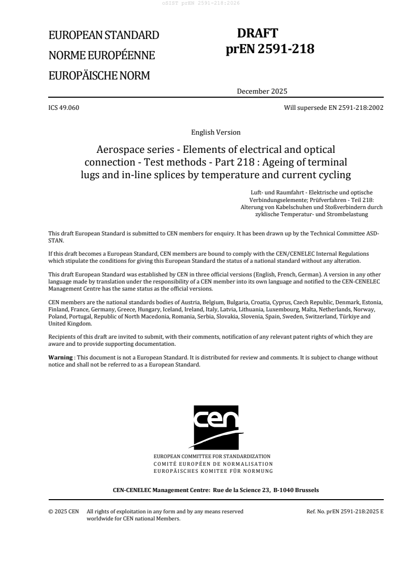 oSIST prEN 2591-218:2026 oSIST prEN 2591-218:2026 - Page 3 preview