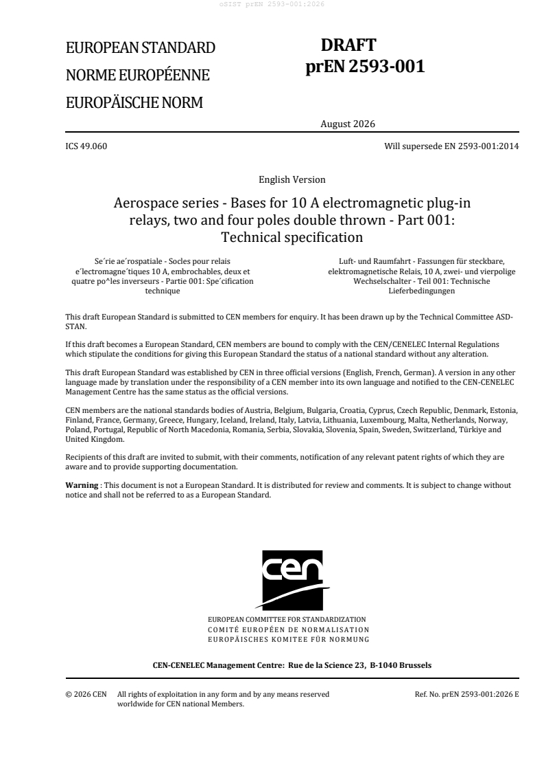 prEN 2593-001 prEN 2593-001:2026 - Page 3 preview