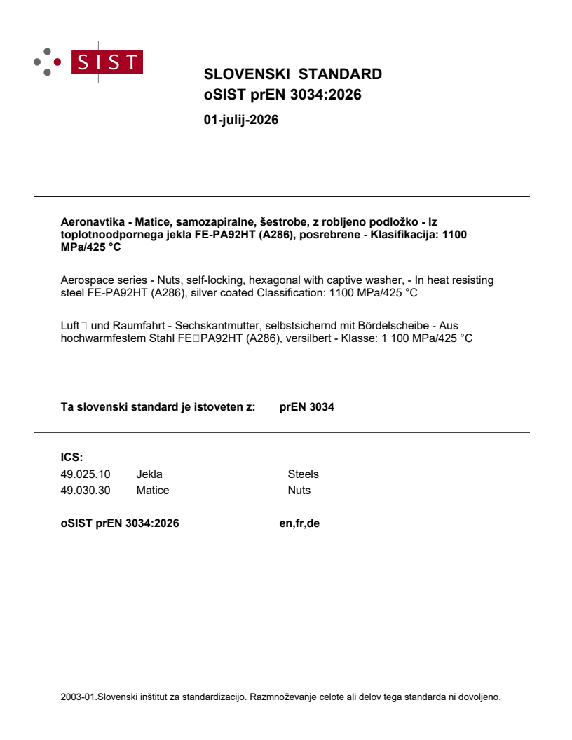 prEN 3034 prEN 3034:2026 - Page 1 preview