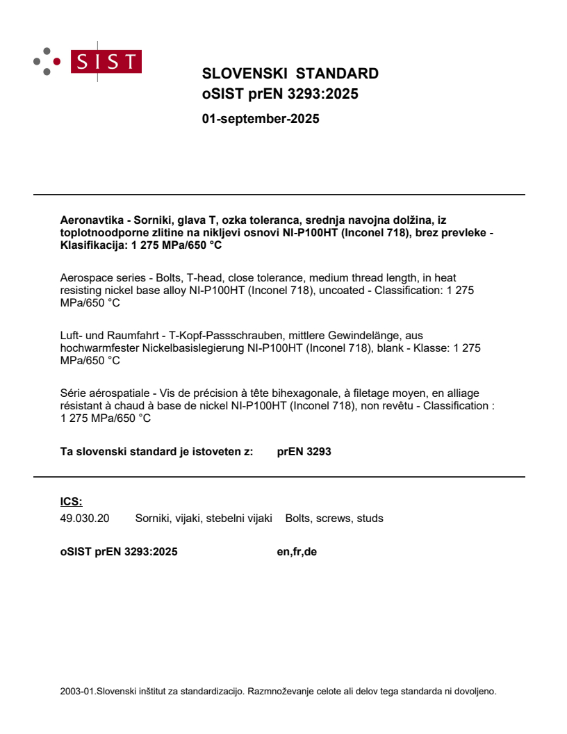 prEN 3293:2025