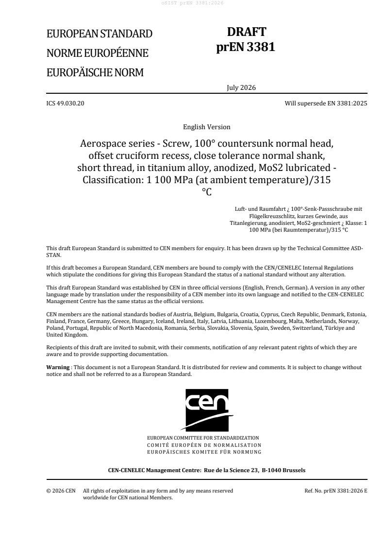 oSIST prEN 3381:2026 oSIST prEN 3381:2026 - Page 3 preview