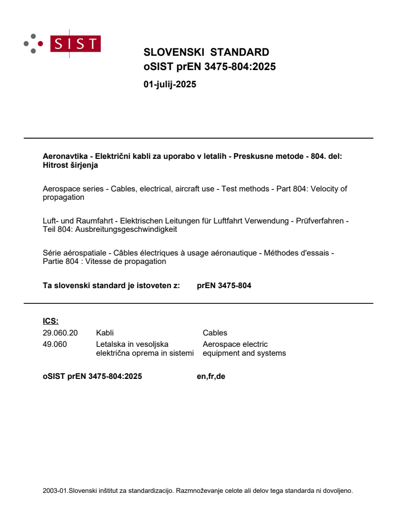 prEN 3475-804:2025 - BARVE