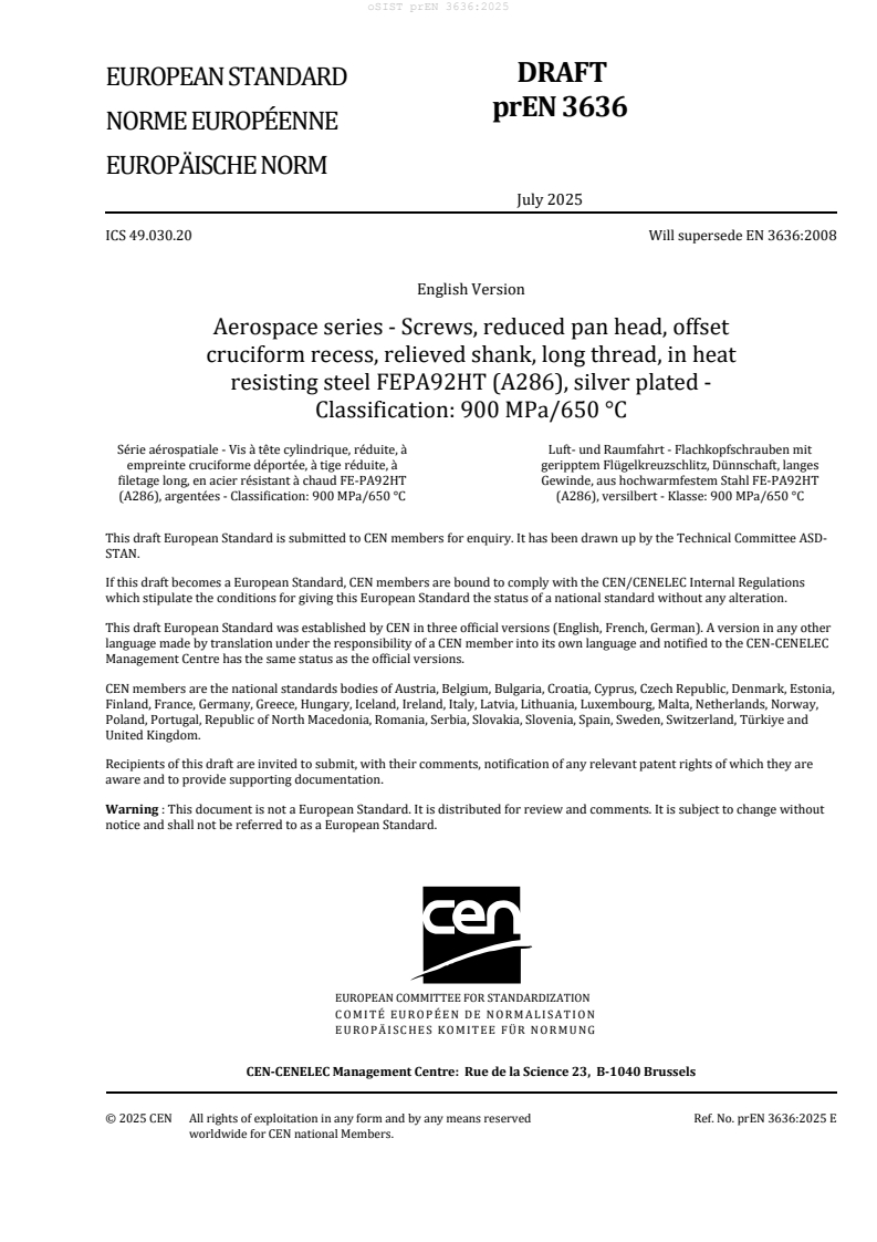 prEN 3636 prEN 3636:2025 - Page 3 preview