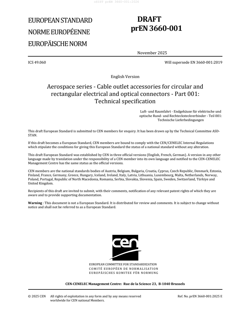 oSIST prEN 3660-001:2026