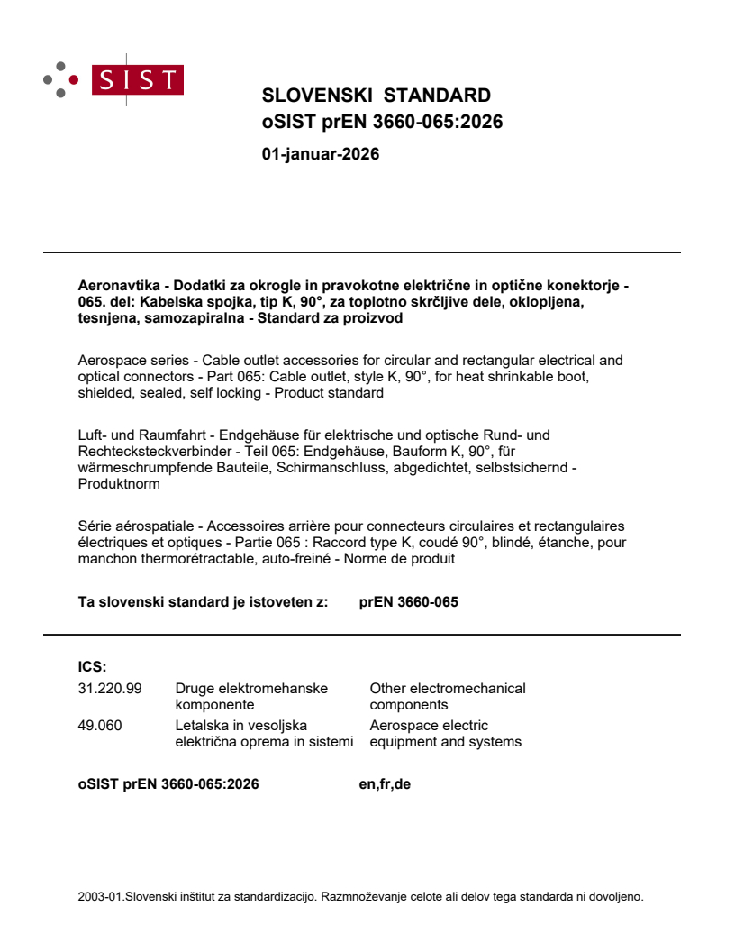 oSIST prEN 3660-065:2026 oSIST prEN 3660-065:2026