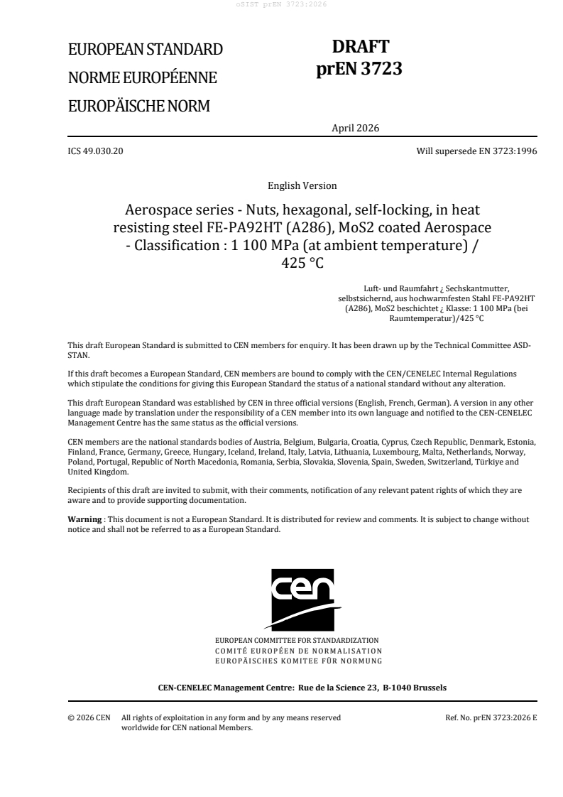 prEN 3723 prEN 3723:2026 - Page 3 preview