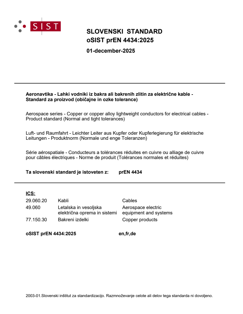 prEN 4434 prEN 4434:2025