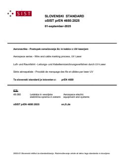 oSIST prEN 4650:2025 - BARVE - Page 1 preview