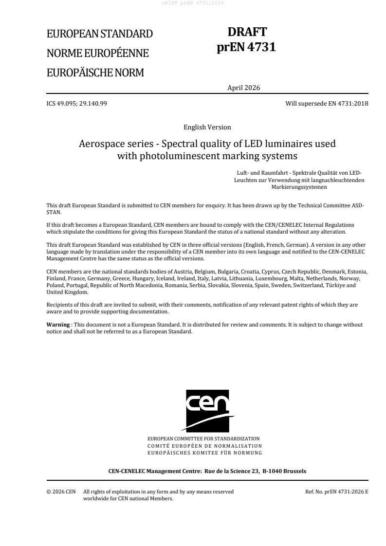 prEN 4731 prEN 4731:2026 - Page 3 preview
