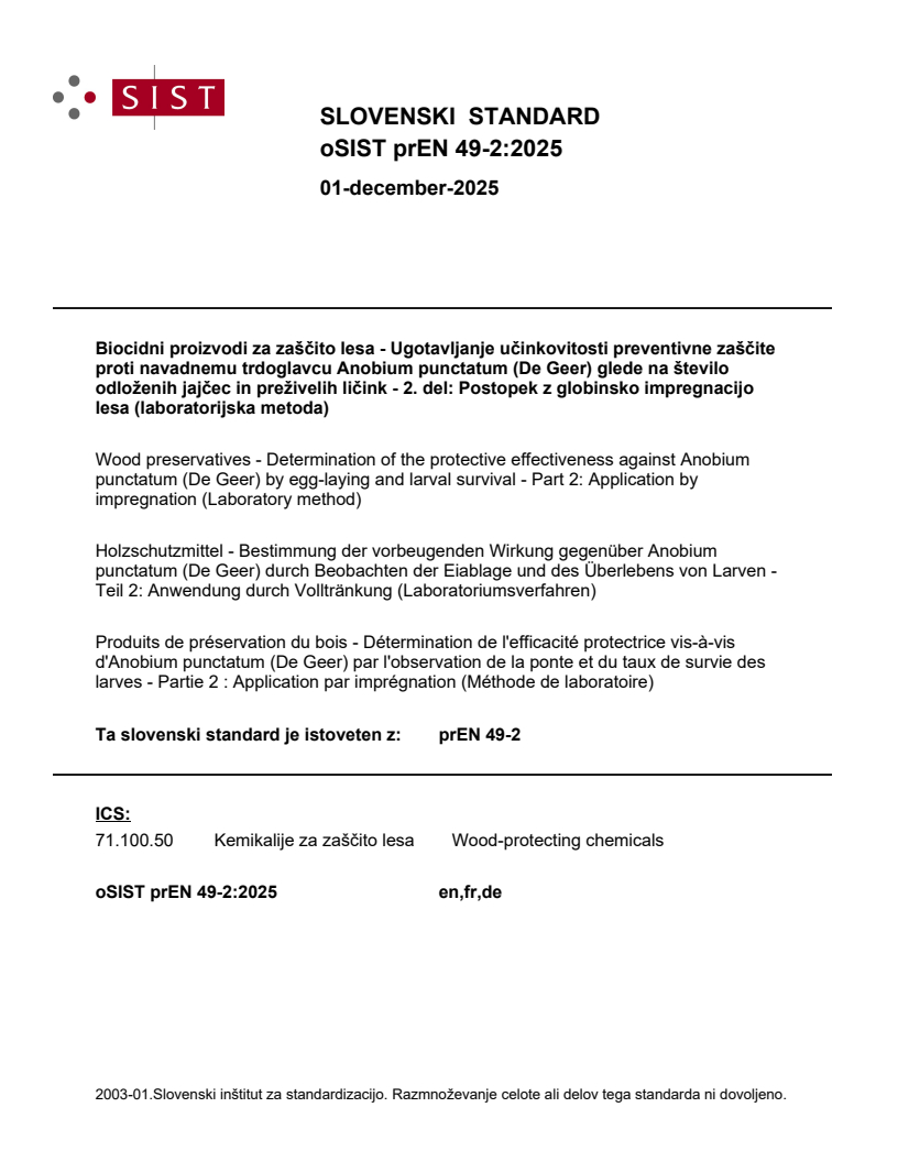prEN 49-2 prEN 49-2:2025