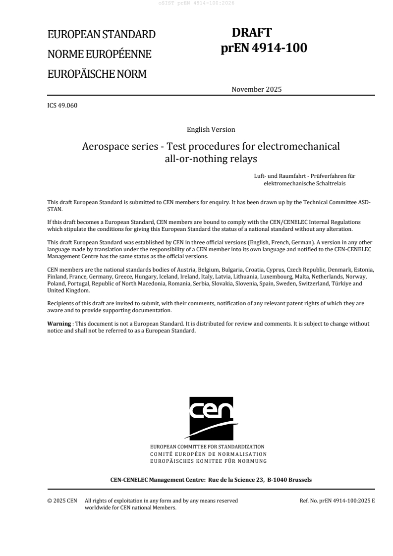 prEN 4914-100:2026