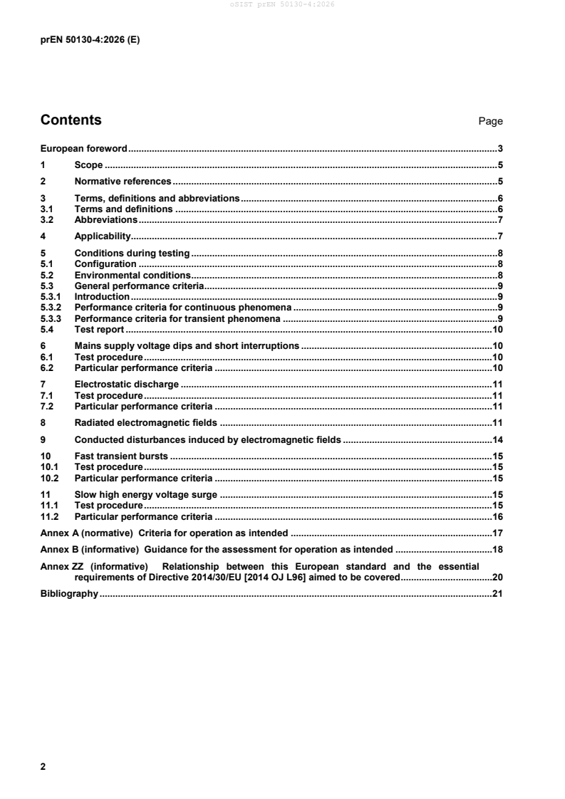 prEN 50130-4:2026 prEN 50130-4:2026 - Page 4 preview