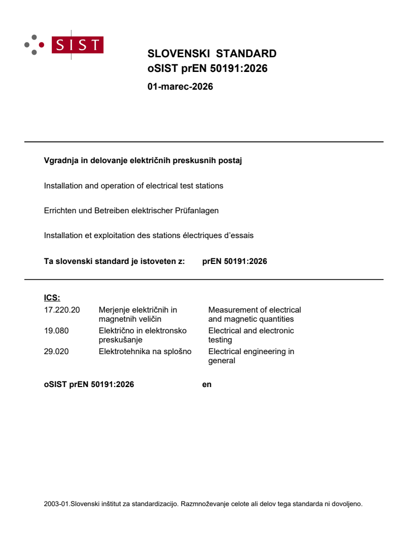 prEN 50191:2026 prEN 50191:2026 - BARVE - Page 1 preview
