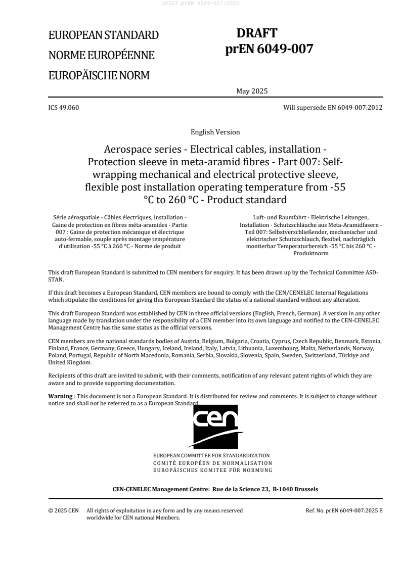 prEN 6049-007:2025 - BARVE