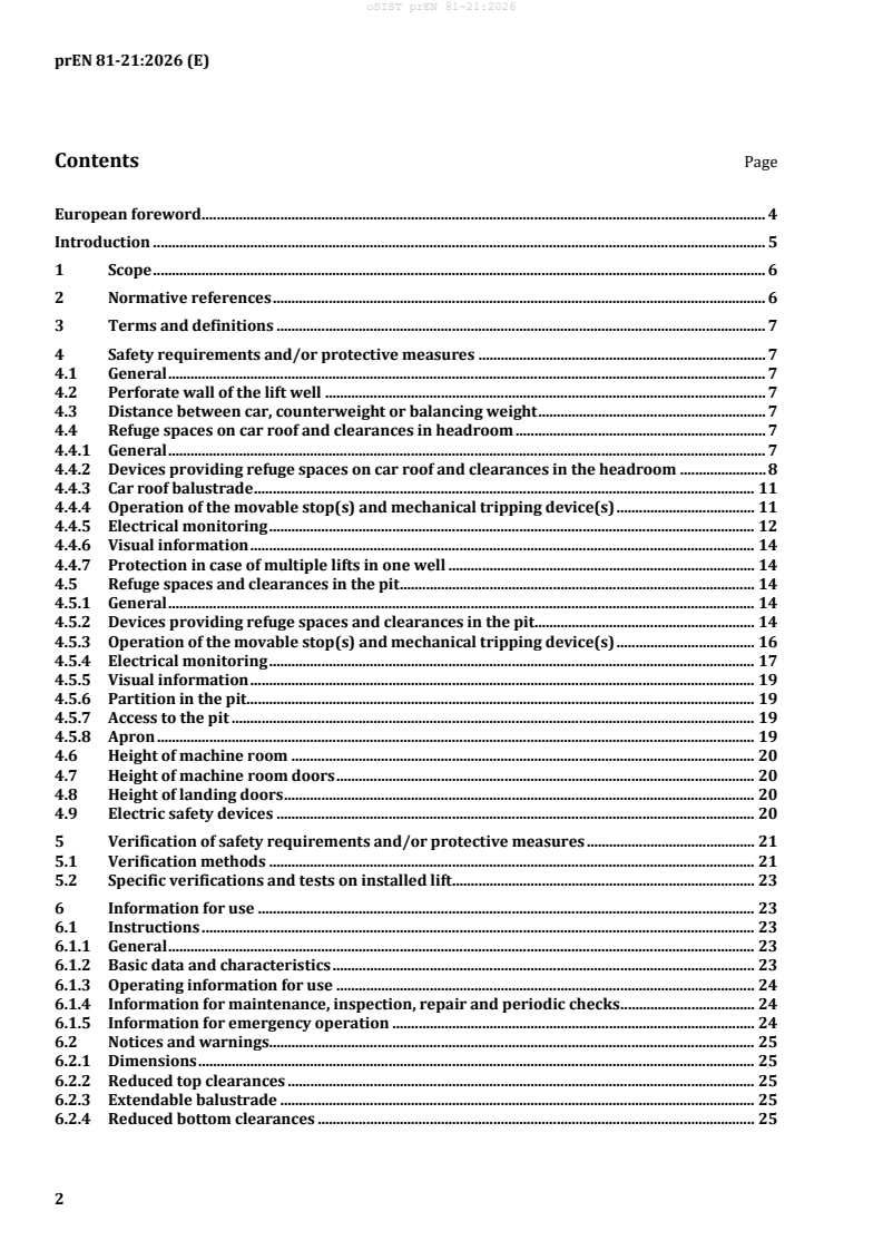 prEN 81-21 prEN 81-21:2026 - Page 4 preview