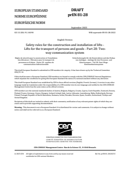 prEN 81-28:2025 - BARVE - Page 3 preview