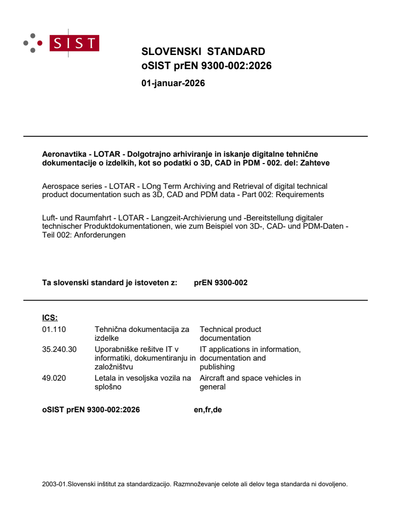 prEN 9300-002:2026 - BARVE