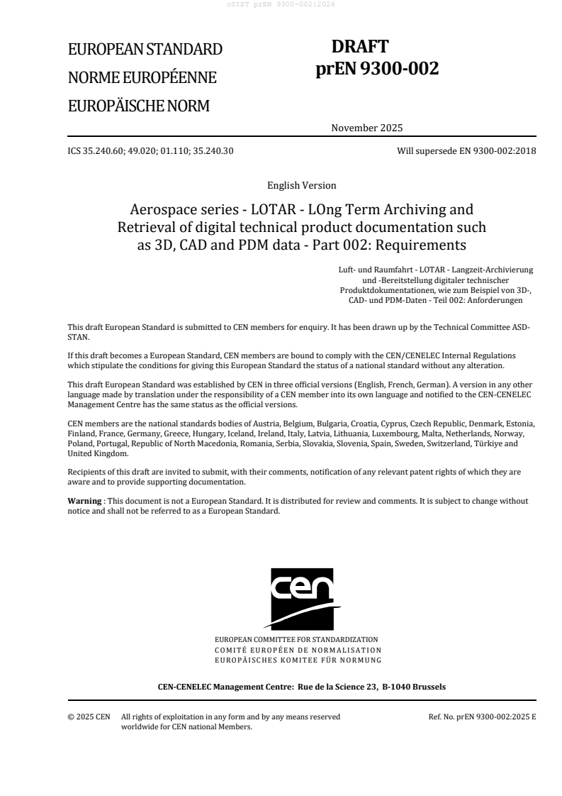 prEN 9300-002:2026 - BARVE