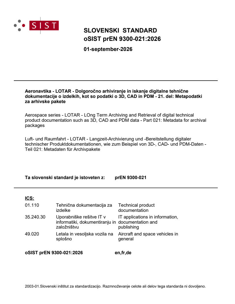prEN 9300-021 prEN 9300-021:2026 - Page 1 preview