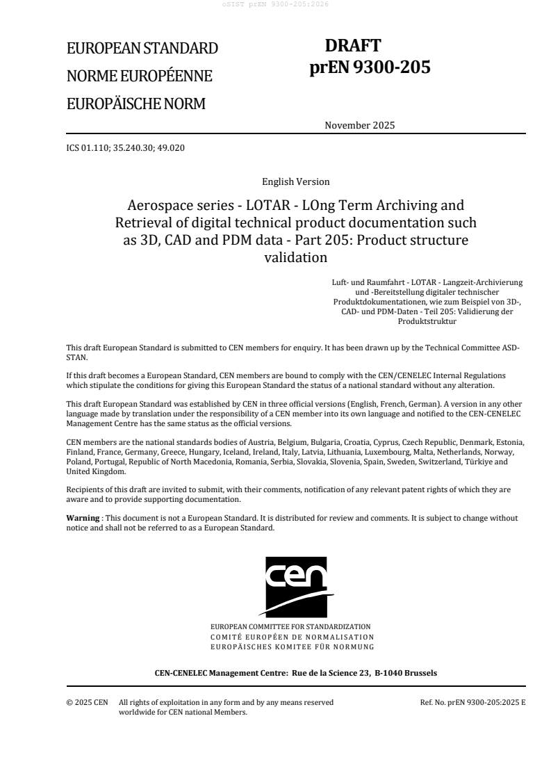 prEN 9300-205:2026