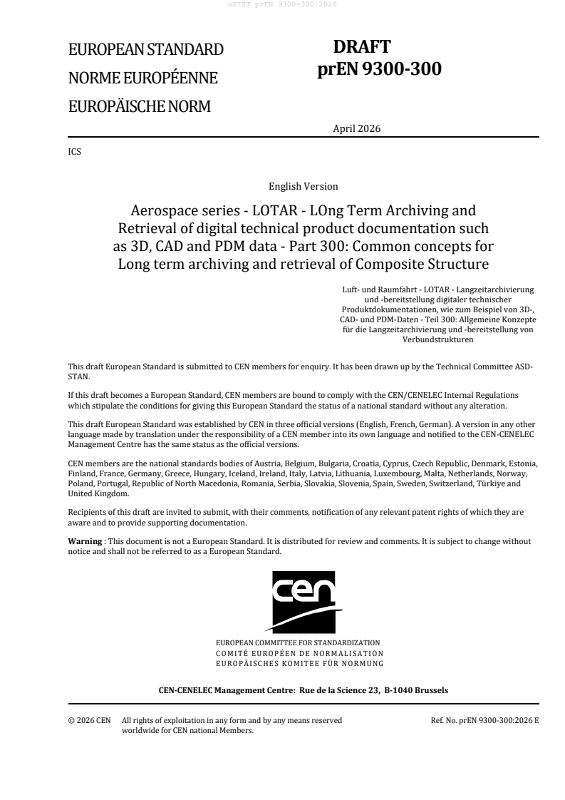 prEN 9300-300 prEN 9300-300:2026 - Page 3 preview