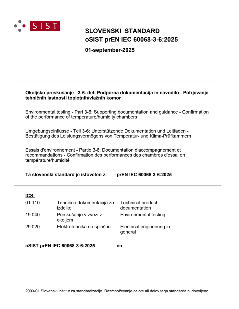 prEN IEC 60068-3-6:2025