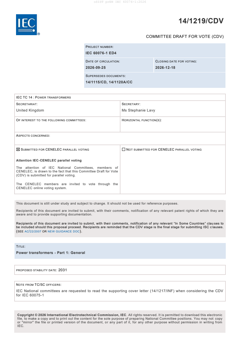prEN IEC 60076-1:2026 prEN IEC 60076-1:2026 - BARVE - Page 3 preview