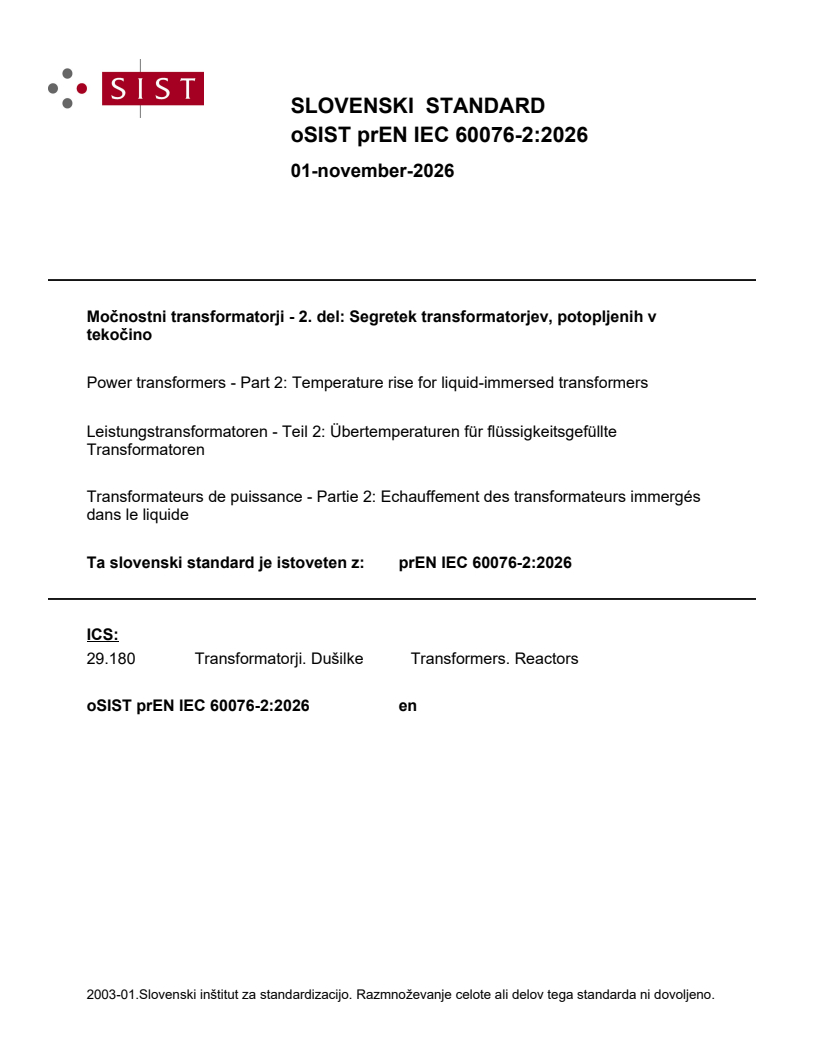 prEN IEC 60076-2:2026 prEN IEC 60076-2:2026 - BARVE - Page 1 preview