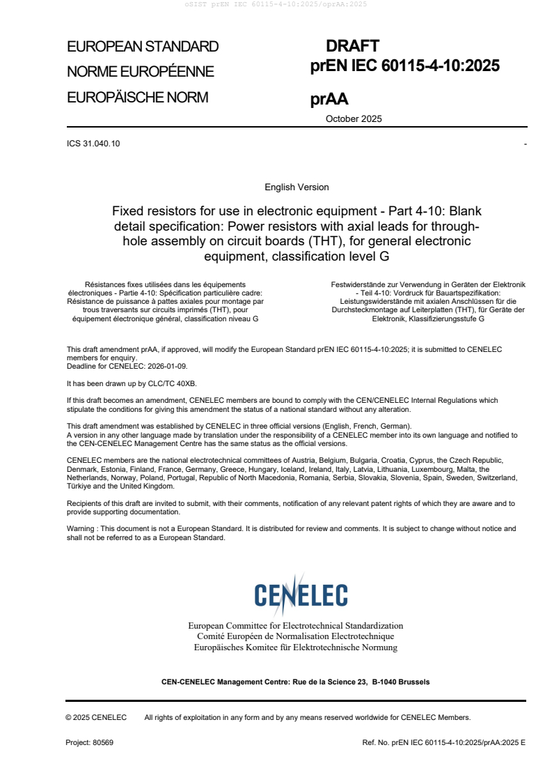 prEN IEC 60115-4-10:2025/oprAA:2025