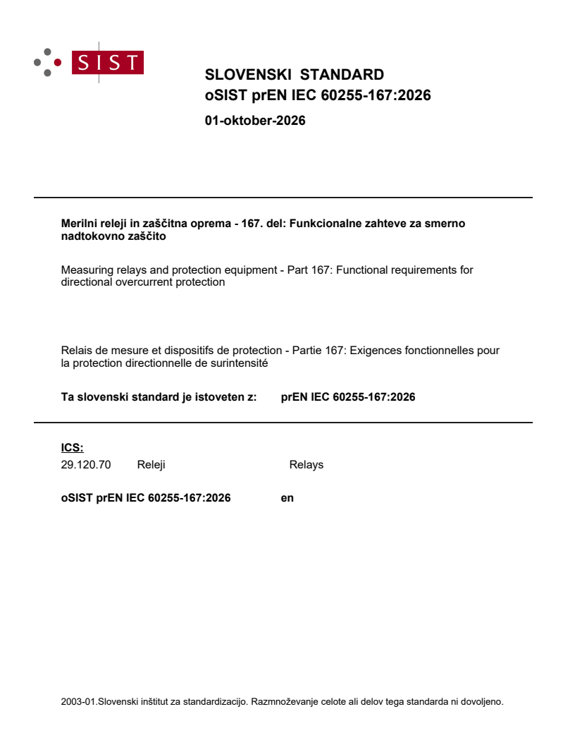 prEN IEC 60255-167:2026 prEN IEC 60255-167:2026 - BARVE - Page 1 preview