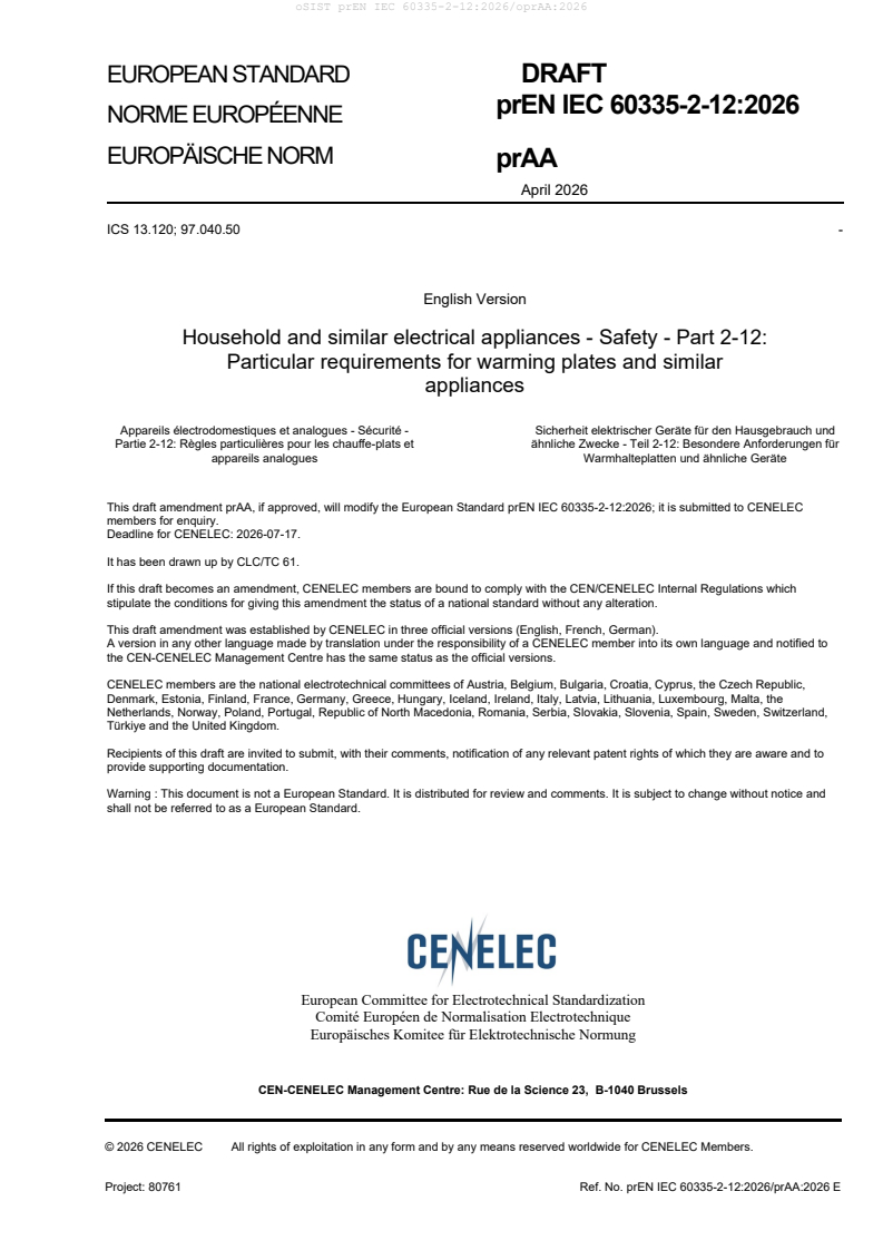 prEN IEC 60335-2-12:2026/prAA:2026 prEN IEC 60335-2-12:2026/oprAA:2026 - Page 3 preview