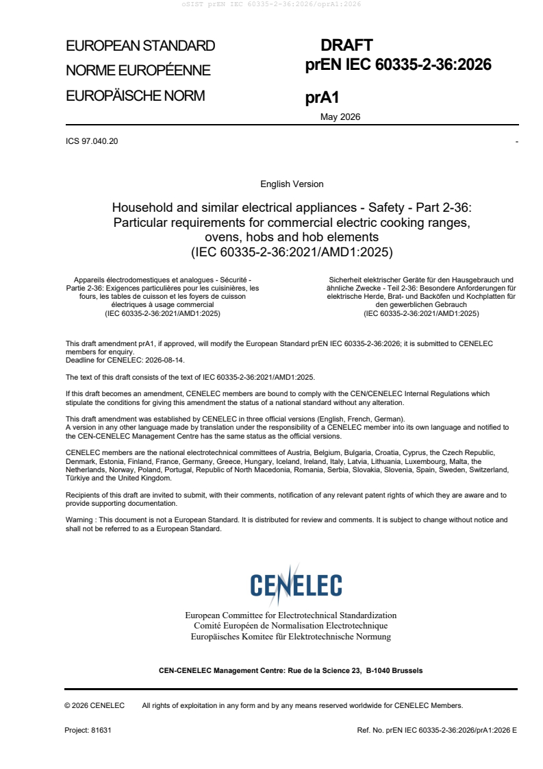 prEN IEC 60335-2-36:2026/prA1:2026 prEN IEC 60335-2-36:2026/oprA1:2026 - Page 3 preview