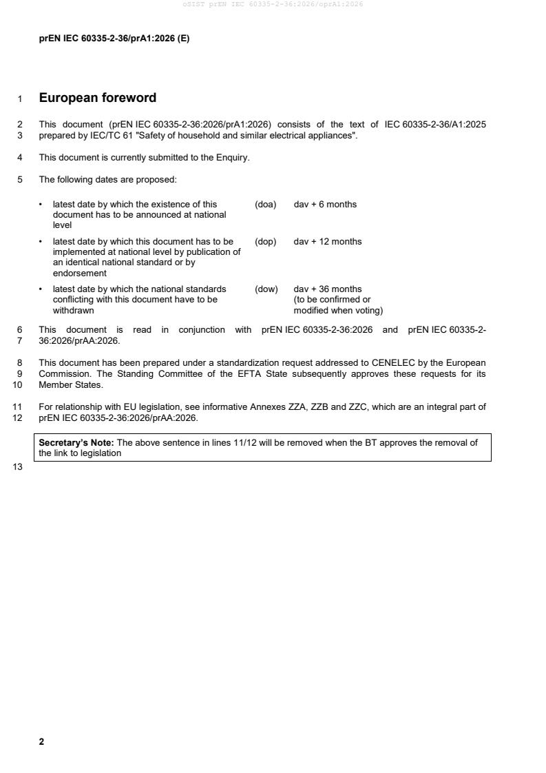 prEN IEC 60335-2-36:2026/prA1:2026 prEN IEC 60335-2-36:2026/oprA1:2026 - Page 4 preview