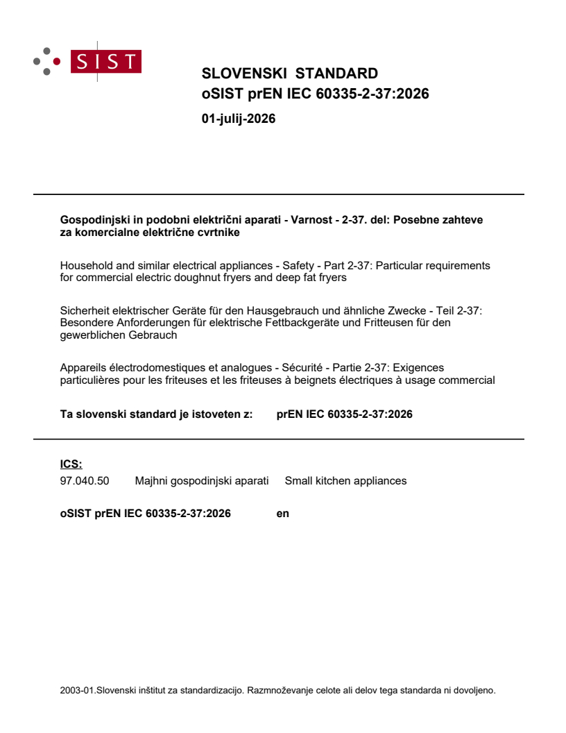 prEN IEC 60335-2-37:2026 prEN IEC 60335-2-37:2026 - BARVE - Page 1 preview