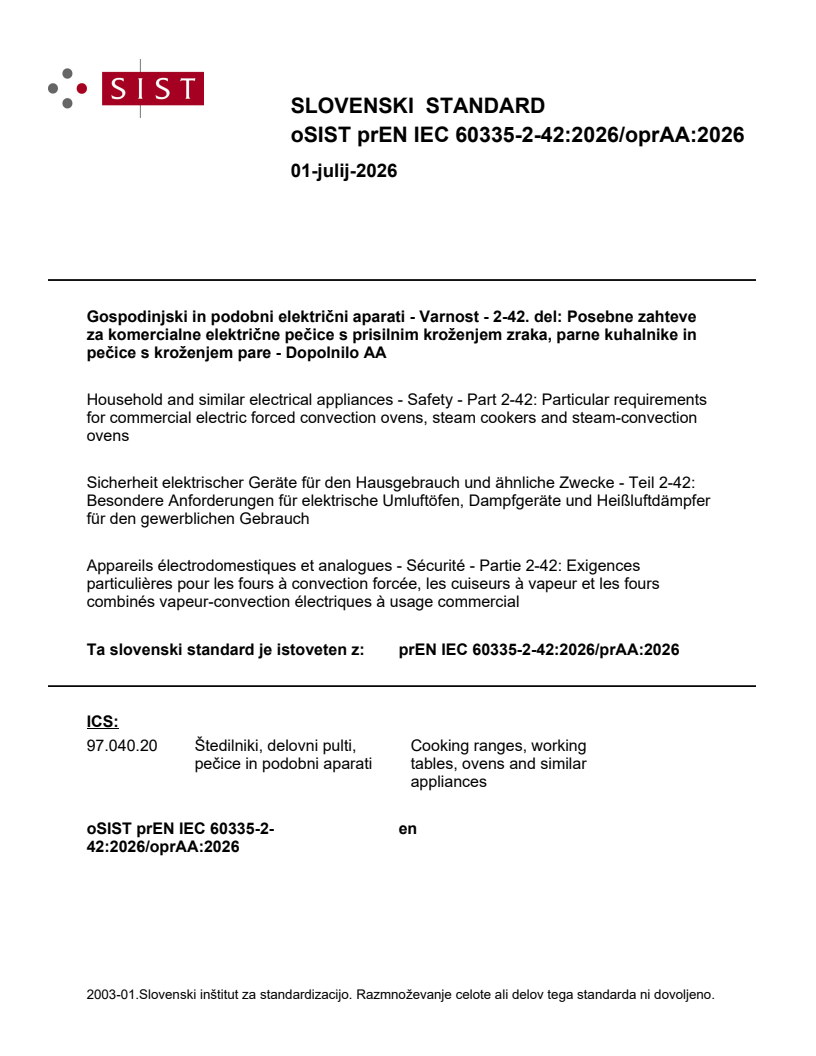 prEN IEC 60335-2-42:2026/prAA:2026 prEN IEC 60335-2-42:2026/oprAA:2026 - Page 1 preview