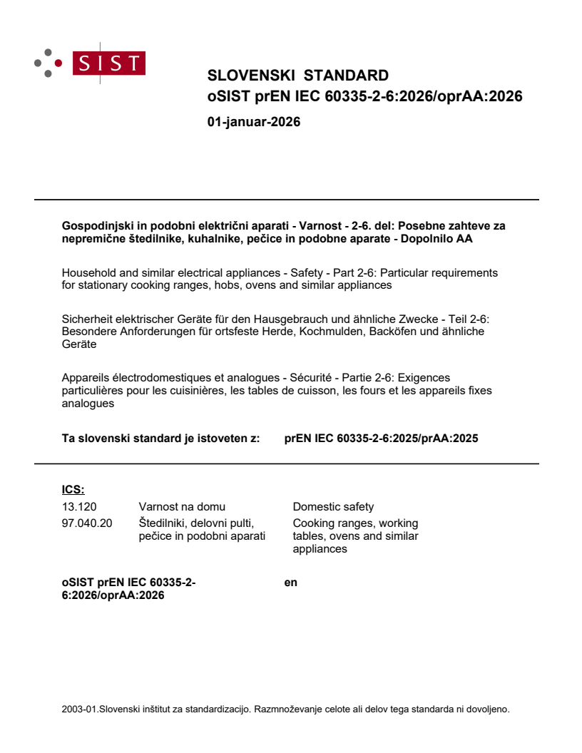 prEN IEC 60335-2-6:2026/oprAA:2026