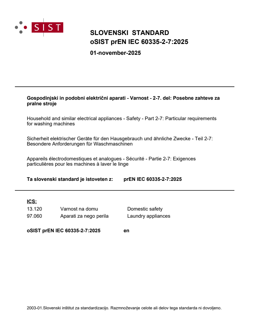 prEN IEC 60335-2-7:2025