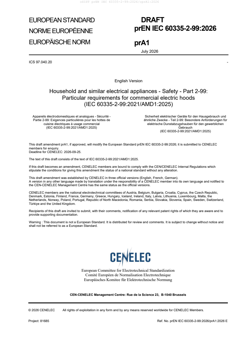 prEN IEC 60335-2-99:2026/prA1:2026 prEN IEC 60335-2-99:2026/oprA1:2026 - Page 3 preview