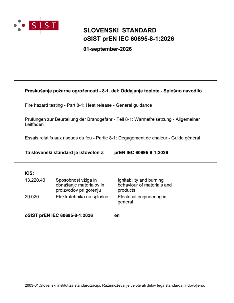 prEN IEC 60695-8-1:2026 prEN IEC 60695-8-1:2026 - Page 1 preview