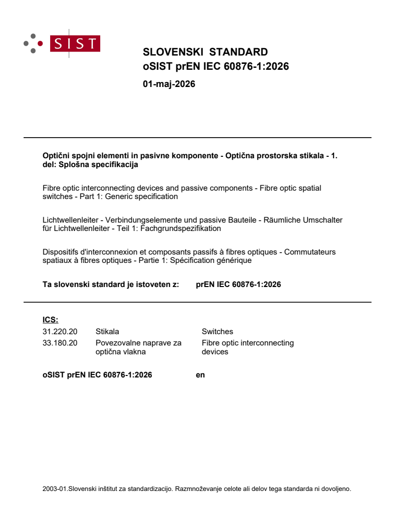 oSIST prEN IEC 60876-1:2026 oSIST prEN IEC 60876-1:2026 - BARVE - Page 1 preview
